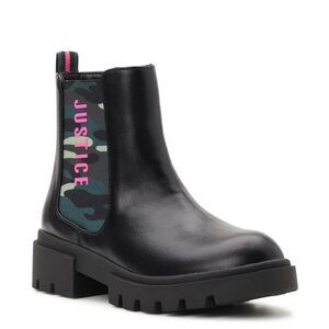 Justice Little Girl & Big Girl Chelsea Lug Bottom Boot, Size 2